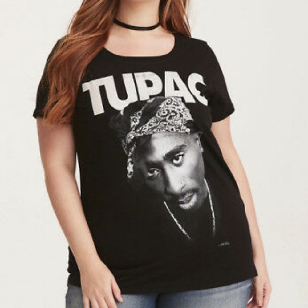 4#152/159, Plus size 2,  NWT Torrid Tupac Crew Shirt